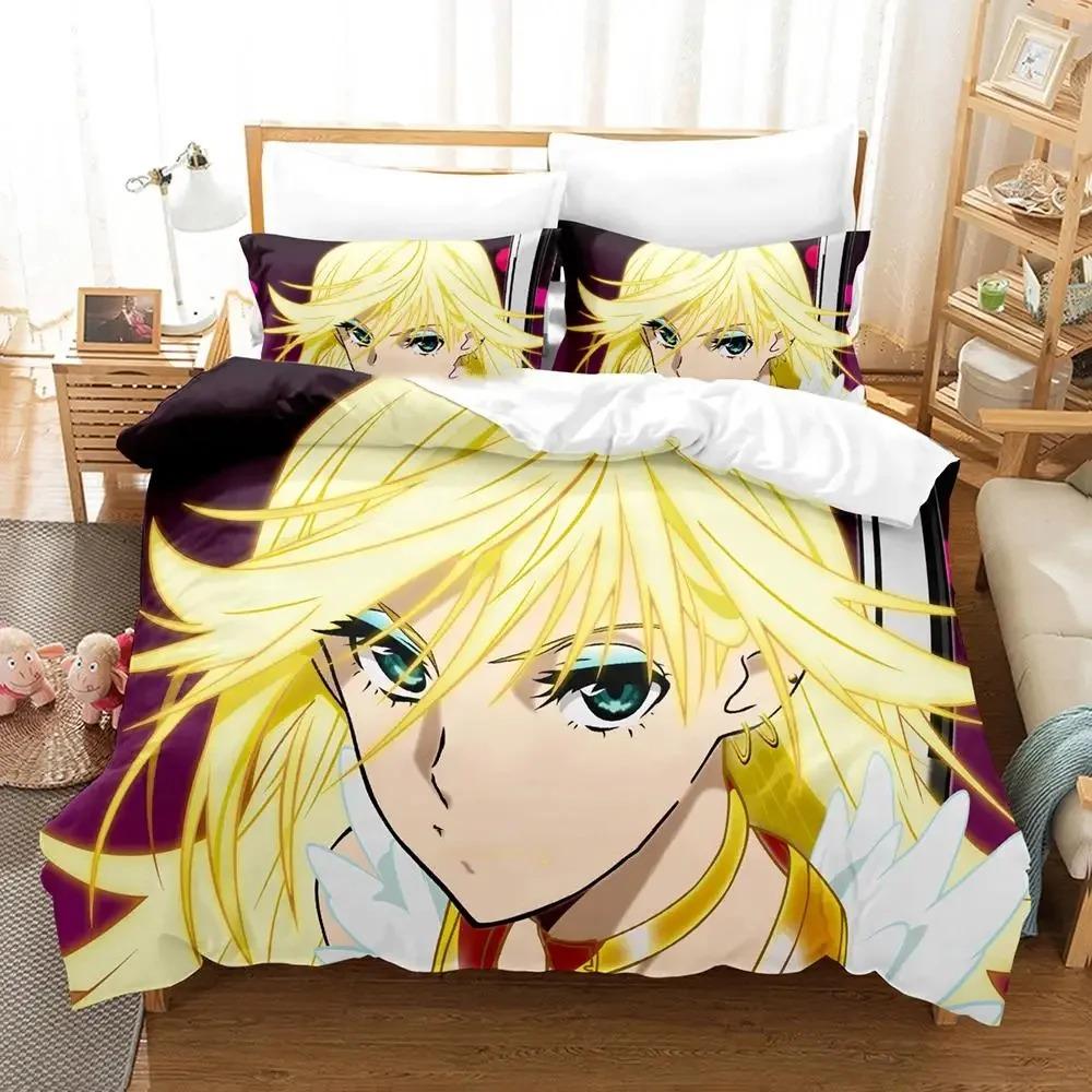 Anime Panty Stocking Garterbelt Bedding Set Twin Queen Size Duvet Cover Pillowcase for Boys Girls Kids Adult Home