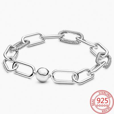 Nový náramek S925 Sterling Silver Náramek s hadí přezkou pro výrobu dárků pro ženy