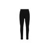 Solide Logo Elastischer Bund Eng Anliegende Sport-Langhose Damen Unterteile Schwarz DD5408-010