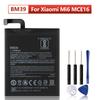 NEW Replacement Battery BM39 For Xiaomi Mi 6 Mi 6 MCE16 BM39 Phone Battery 3350mAh