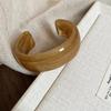 Brede Acryl Armbanden Gladde Glanzende Oppervlakte Meerkleurig Marmerpatroon Perfect Dames Mode Sieraden Voor Dagelijks Gebruik Feest