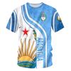 Argentina Pattern Men's T-shirt 3D Printing Short-sleeved T-shirts Sweatshirt Fashion Hot Tees Tops Summer Hip Hop Clothes