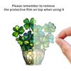 Stained Acrylic Window Hangings,Four Leaf Clovers Suncatchers for Window Hanging Housewarmings Gift Fake Plant Decors
