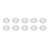 10Pcs Footswitch Toppers Clear Transparent Universal for Guitar Effects Pedal Accessories