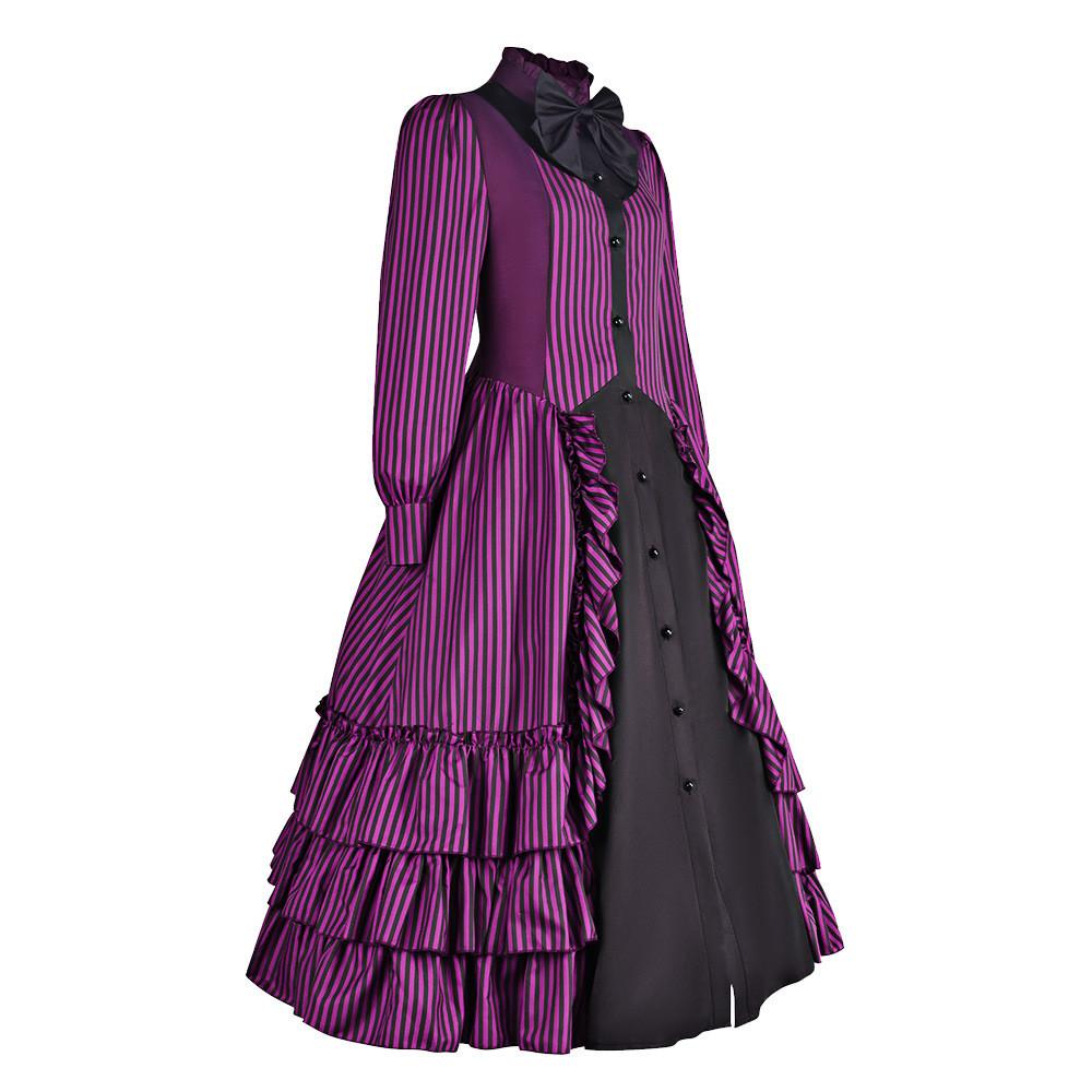 Gotisches Mittelalterliches Vintage Rüschenkleid Cosplay Kostüm Für Themenveranstaltungen