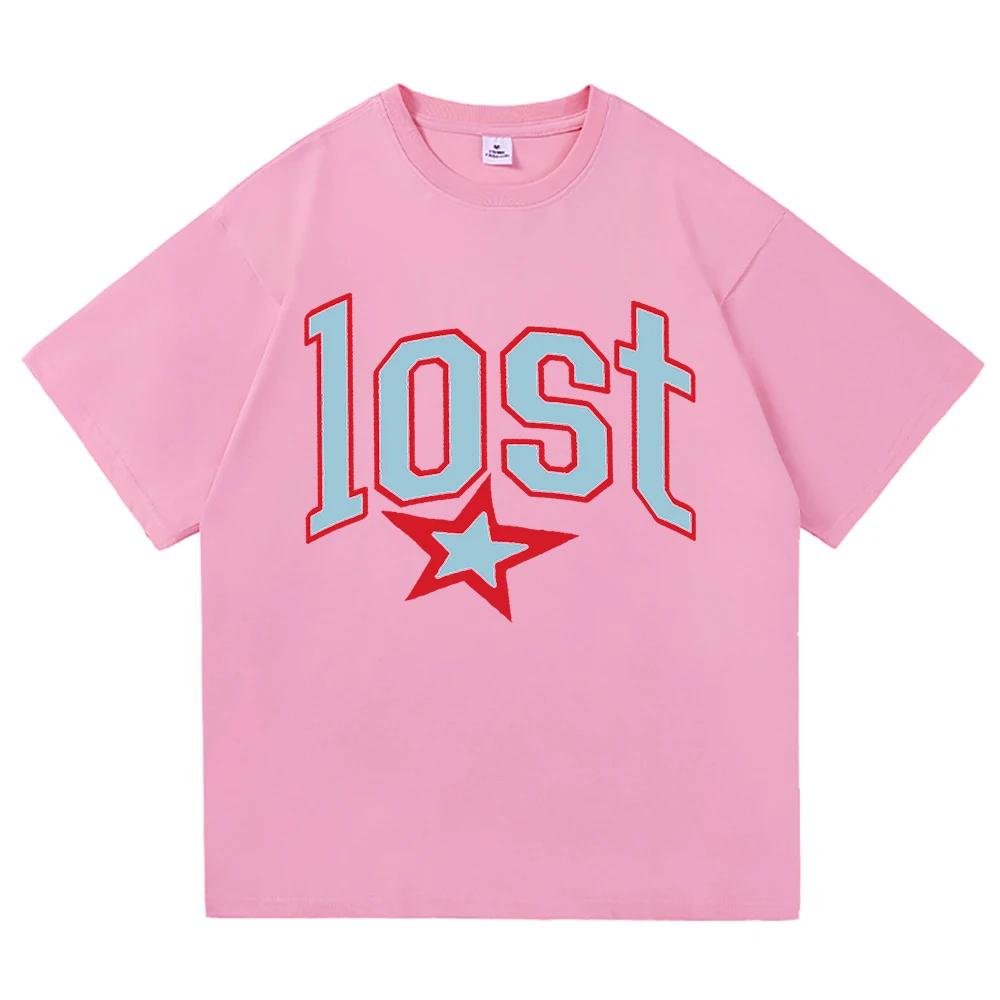 202526 Summer Mgk Lost Americana Album 100 Pure Cotton Printed Pattern Tshirt Outdoor Casual Breathable Comfortable Top