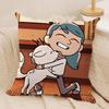 Cartoon HHilda Cushion Cover Silky Short Plush DoubleSided Printed Pillow Case for Sofa All Seasons Home Decor Gift