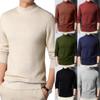 Nouveau automne hiver pull à col montant hommes couleur unie pulls homme demi col roulé tricots mode décontracté hommes vêtements