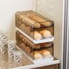 Transparent Egg Storage Box with Lid for Refrigerator and Freezer