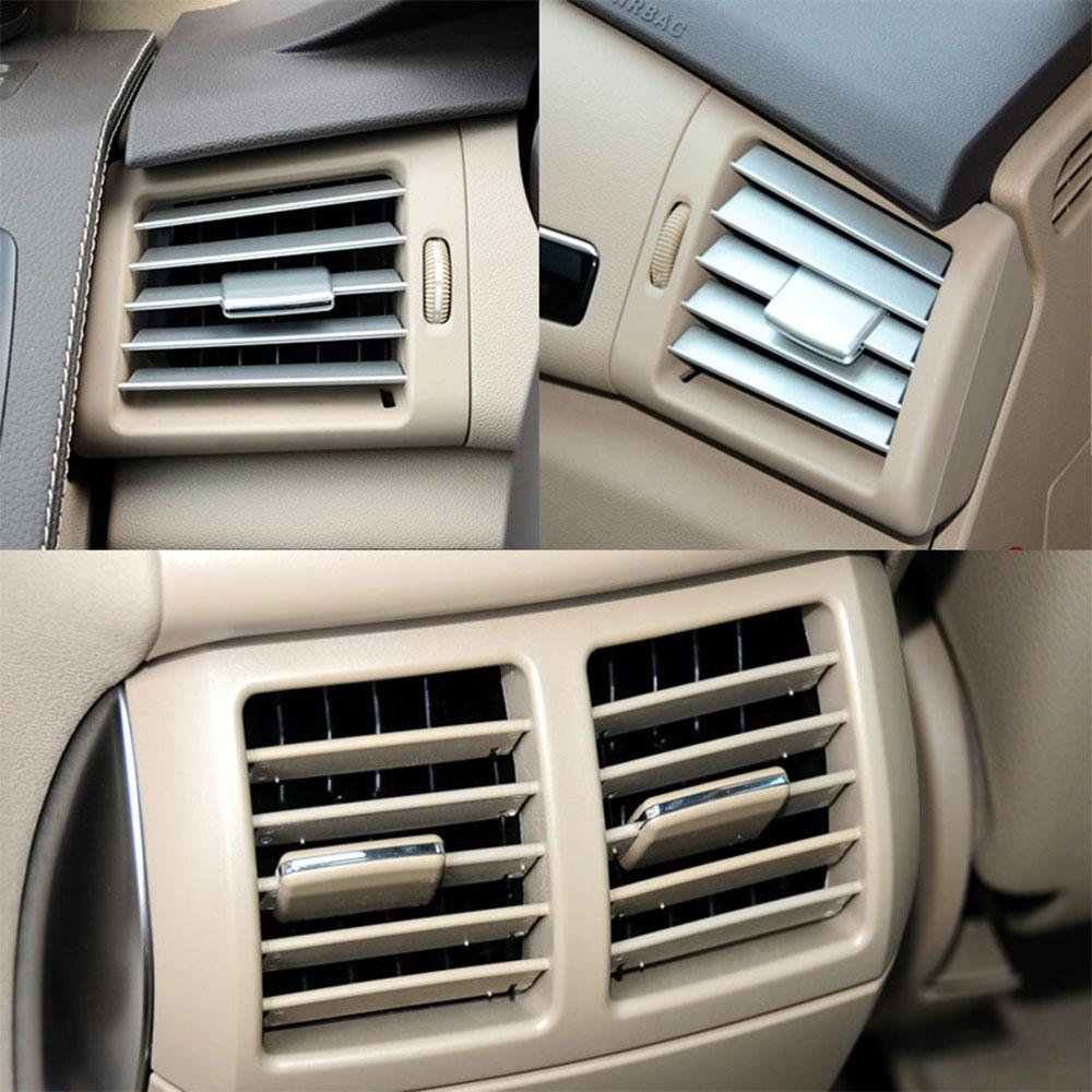 Left Right Rear Center Air Conditioner AC Vent Outlet Panel Chromed Grille Cover For Mercedes Benz W251 R300 R320 R350 R400
