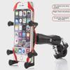 Support de téléphone universel antichoc pour moto et voiture électrique avec protection en silicone à six griffes