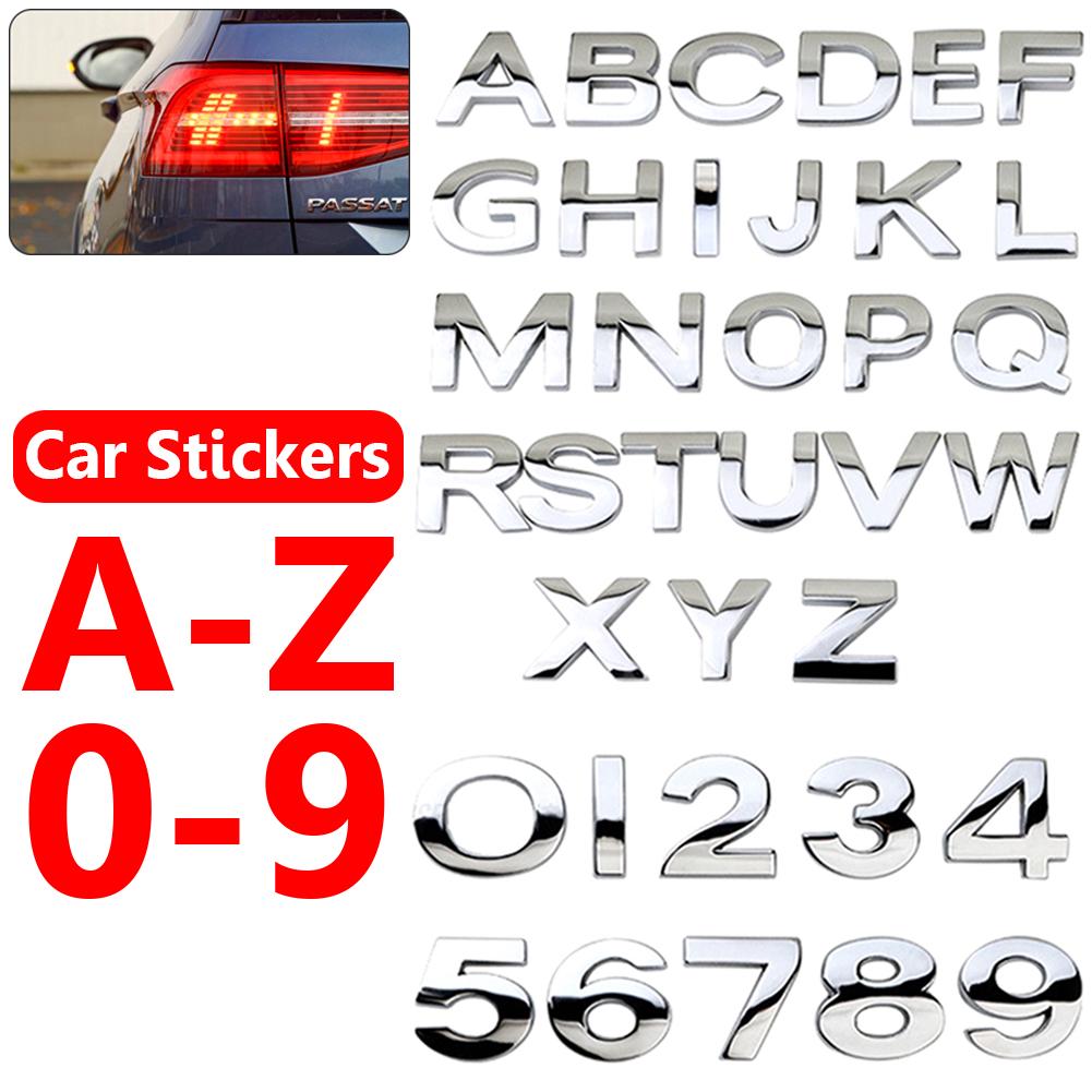 Automobily Autodiely Odznak Auto Emblém Obtlačky Auto ozdoby Číslo nálepky Samolepiaci list