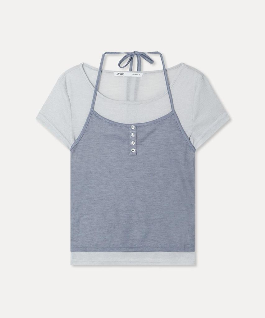 MIXXO Halter Layered T-Shirt Re Lwg511A_Miwhwg84Qa