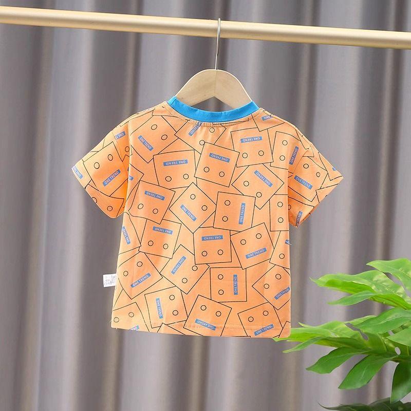 Îmbrăcăminte pentru copii, tricou cu mânecă scurtă pentru băieți, haine de vară pentru copii cu mânecă jumătate pentru fete, bluze pentru copii