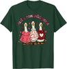 Romantic Goose Valentine Day Funny Goose Graphic Tee Casual Cotton Short Sleeve T-Shirt