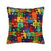 Pillow Case Pastel Candy Autism Awareness Puzzle Soft Pillow Cover For Wedding Party Home Decor Fashion Pillowcases