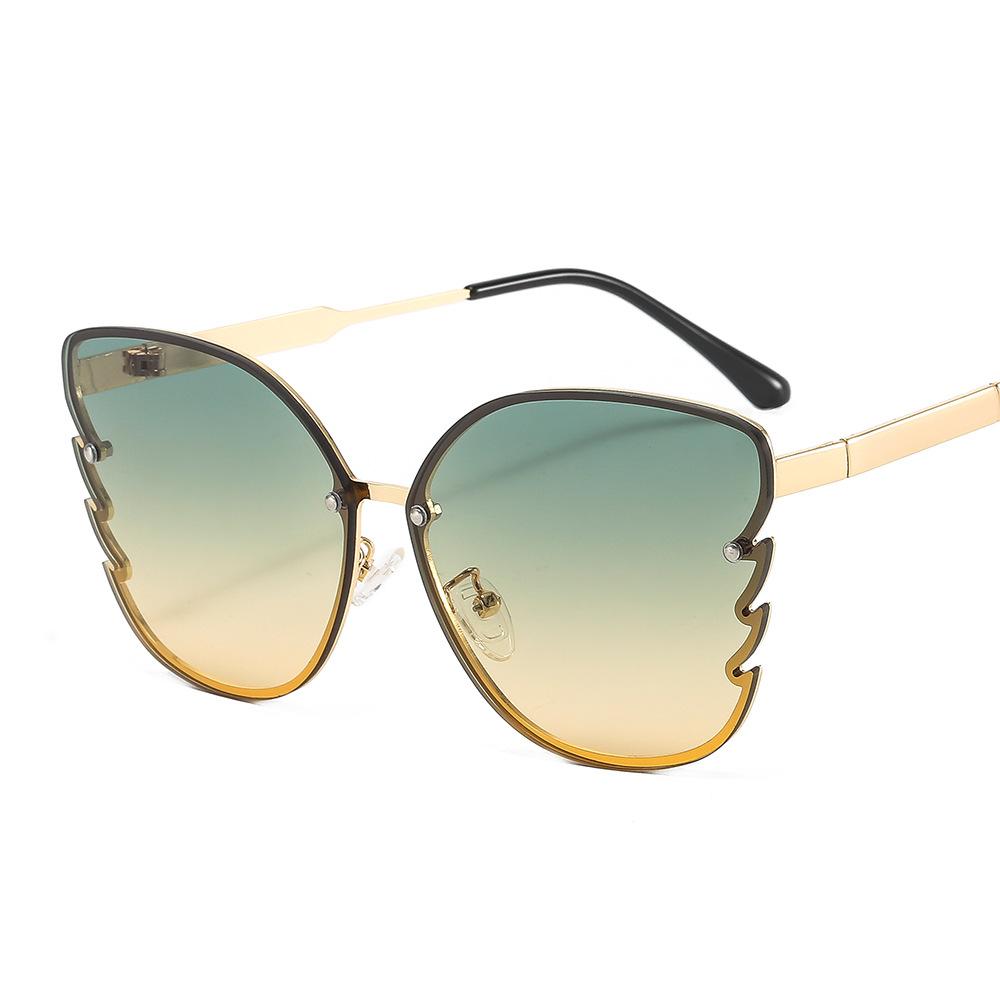 2024 Fashion Trend Eyeglasses Frames With Diamond Half Frame Manufacturers Big Frame Luxury Butterfly Sunglasses Women