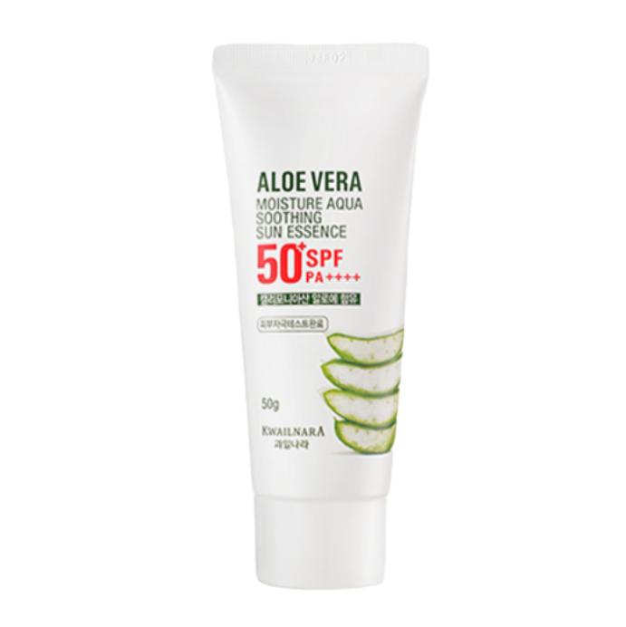 KWAILNARA Aloe Vera Moisture Aqua Soothing Sun Essence (FPS 50+/PA++++) 50g / 1.76 oz. (3 opções)