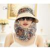 Summer Sun Hat Women's Sun Hat Cycling Outdoor Folding Beach Sun Hat Women's Summer Big Edge Face Cover Summer Hat