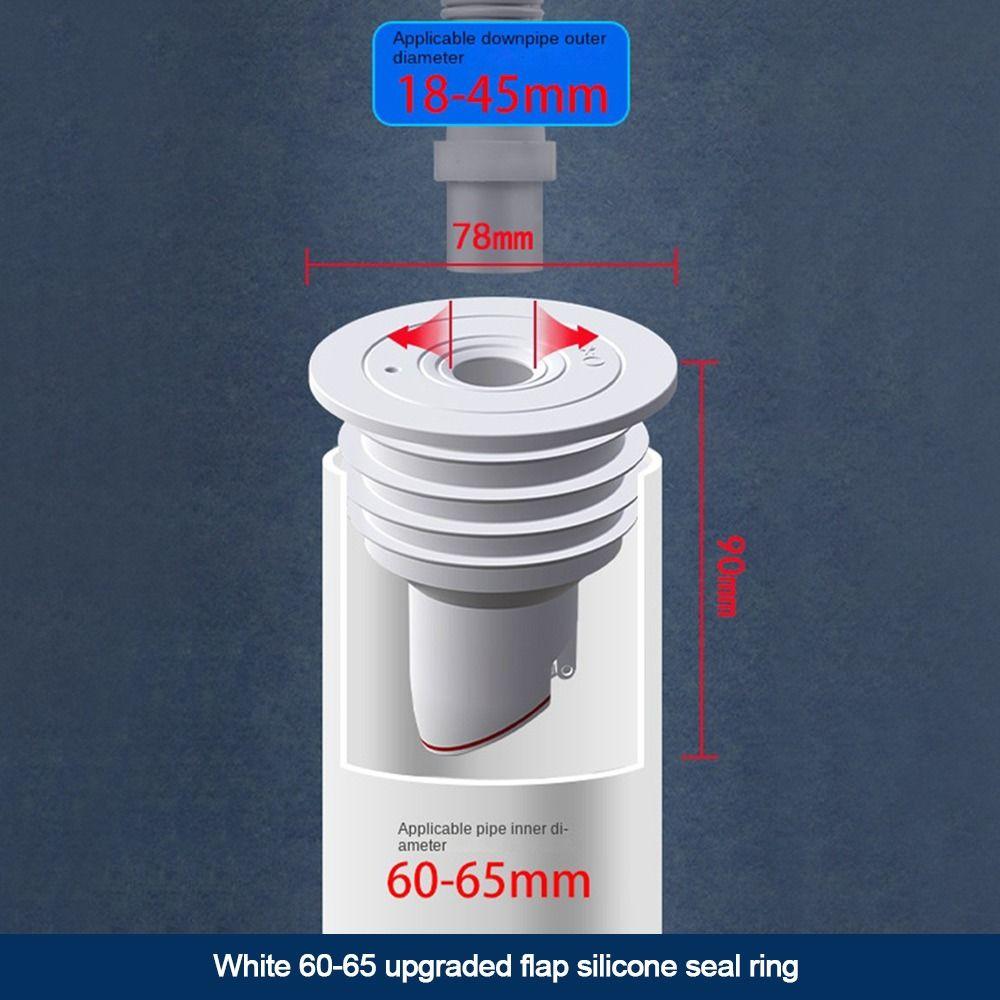 Drainer Stopper One Way Valve Anti Odor Floor Drain Pipe Sealing Ring Water Pipe Plug Drain Cover