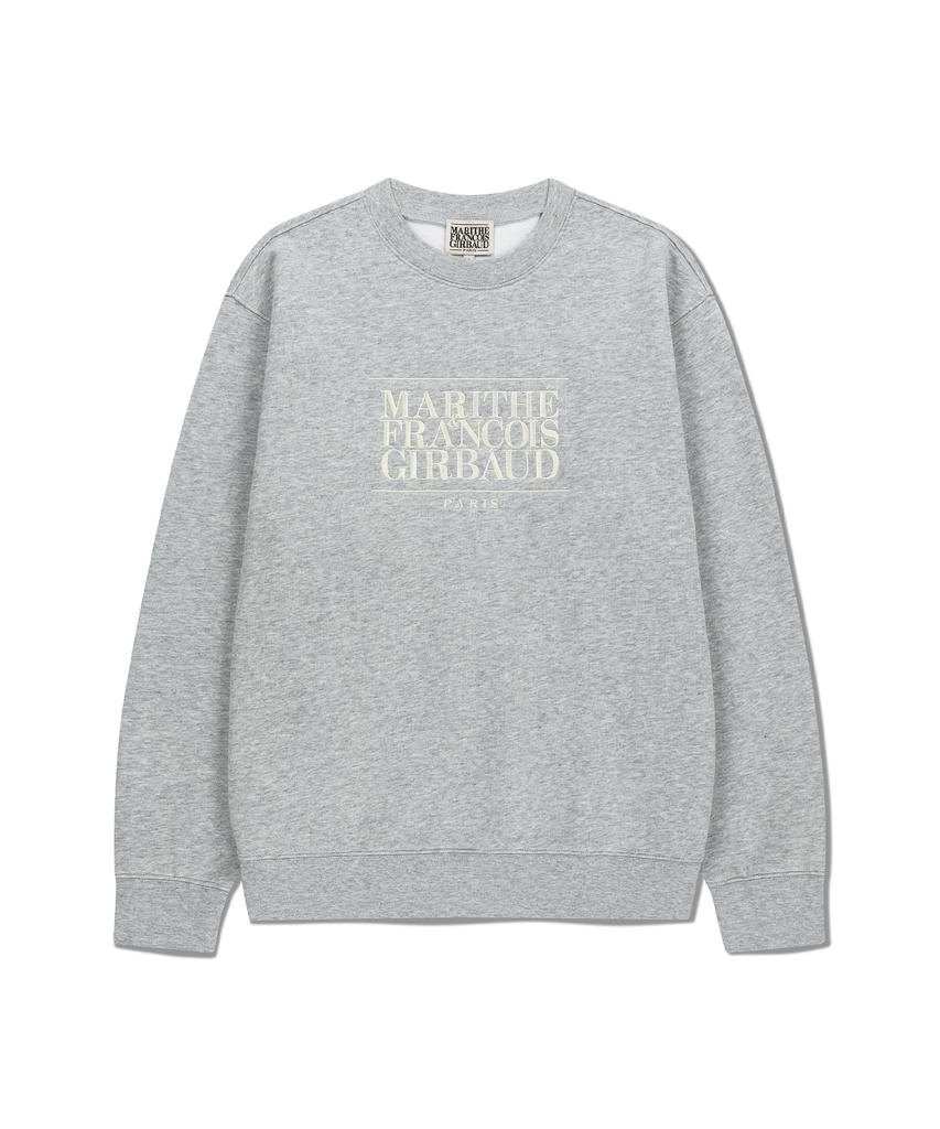 Malittepeulangsowajeobeo Classic Logo Embroidery Sweatshirt (Brushed) Heather Gray