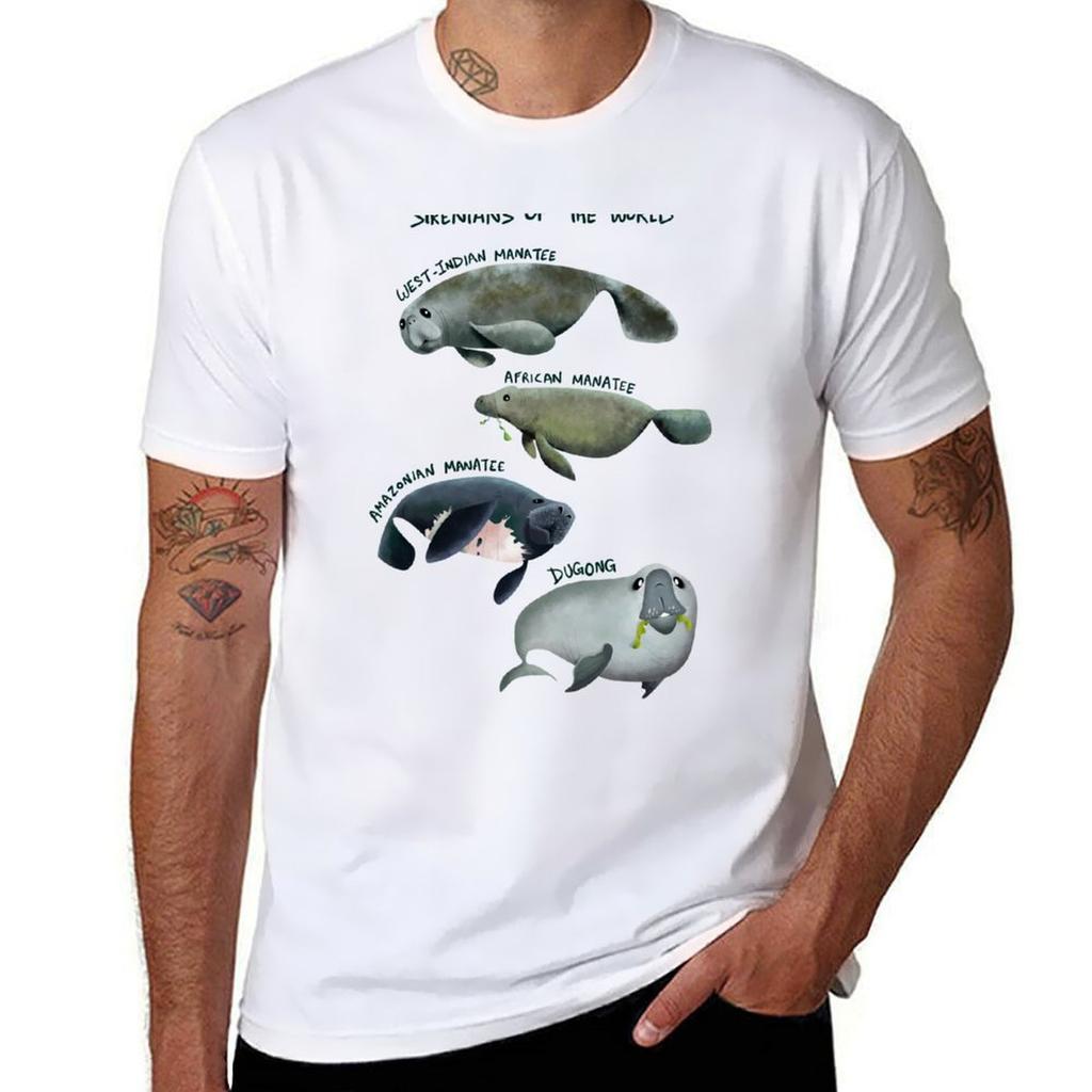 Sirenians Of The World Tshirt Casual Breathable Short Sleeve Top Tshirt