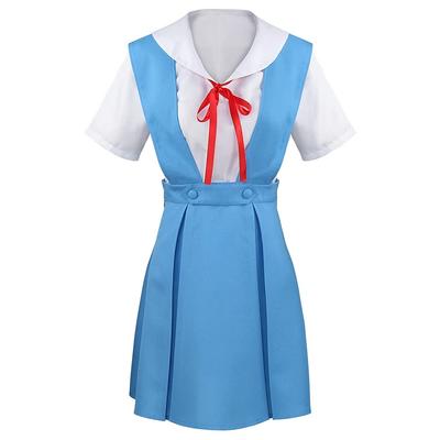 Halloween Cosplay Ayanami Rei Cosplay Anime Uniform Cosplay Costume Uniform Festival Uniform Costume High School Girls Hiro Uniform School Festival
