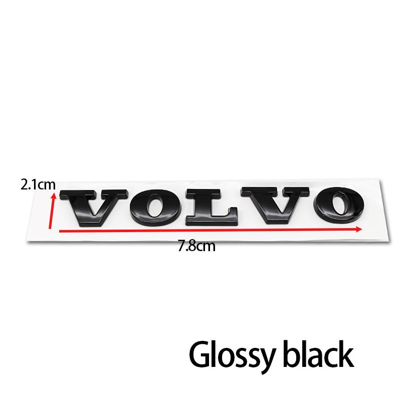 Ny Bil ABS Bokstavsdekal VOLVO Bagagelucka Logotypdekal För Volvo XC60 XC90 S60 S80 S60L V40 V60 T5 T6 AWD Bilstyling Tillbehör