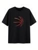 T-shirt Unisex con Stampa di Pallacanestro