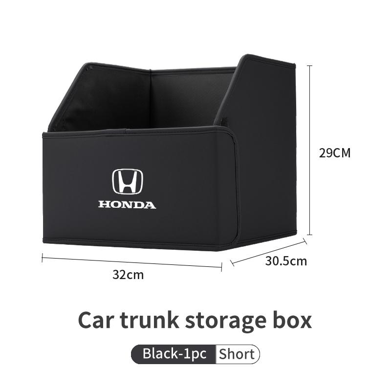 Car Trunk Storage Box Leather Tool Organizer Case Accessories For Honda Civic Fit Accord Odyssey City Pilot Jazz CRV HRV