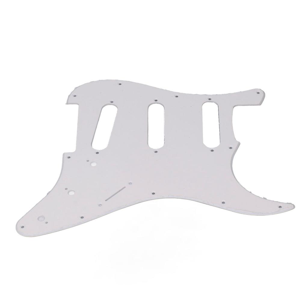 Protector de Guitarra de PVC 11 Agujeros de Montaje Placa Resistente a Rayones Reemplazo de Placa Protectora SSS para Estilo Strat ST