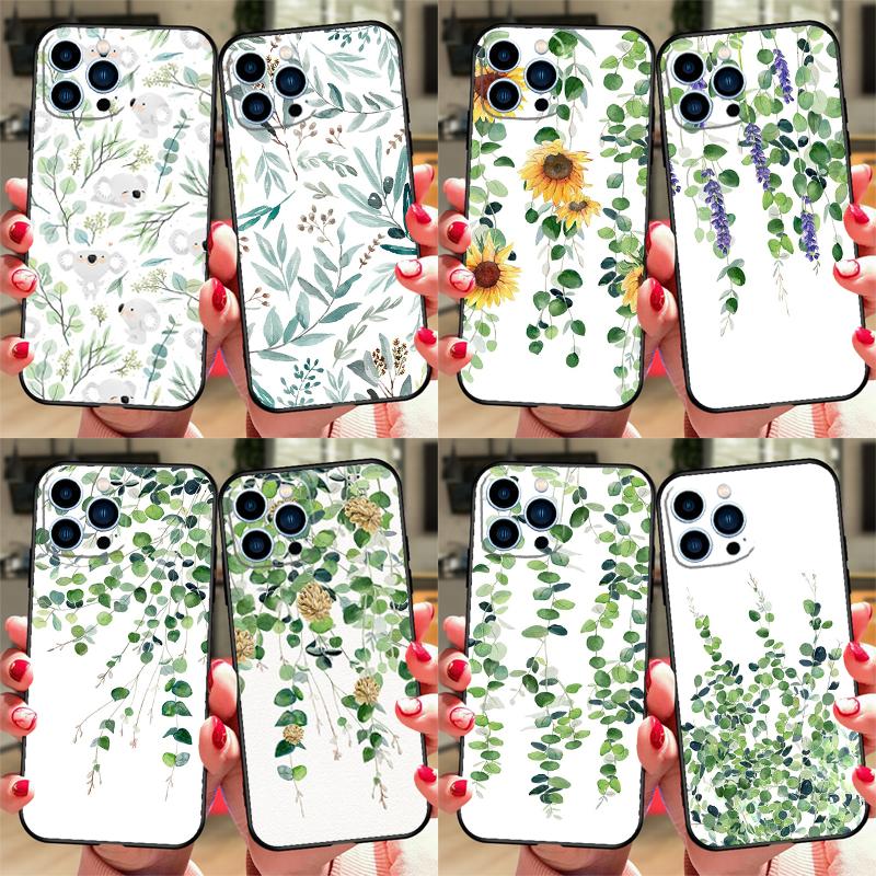 Eukalyptus-Lavendel-Hülle für Samsung Galaxy S21 S22 S23 S24 S25 Ultra S9 S10 S25 Plus S25 FE S20 FE Handyhülle