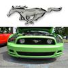 3D 15.5cm Running Horse Logo Metal Car Sticker Fender Emblem Badge Chrome Decal Car Styling For Ford MUSTRNG Ferrari Car