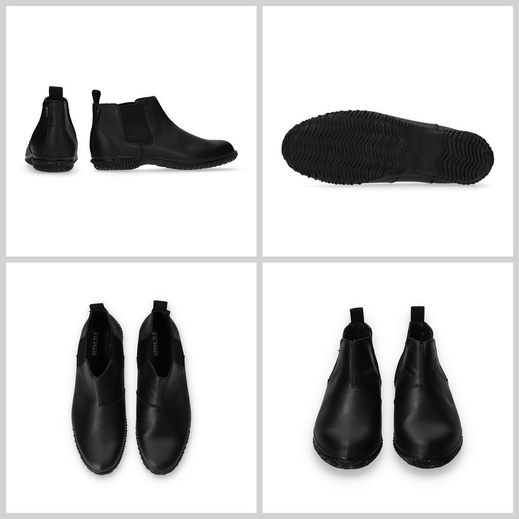 Black L Size Sneakers Business Shoes Waterproof [Spingle] SP-6603 (26.5cm) Men's Gore-Tex