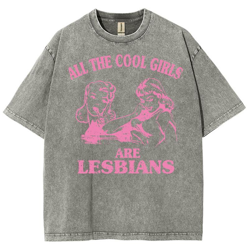 T-shirt da Donna Rosa da Ragazza con Stampa Ritratto Cotone Lavato Ampia Manica Corta Moda American Sweetheart Top Estivo