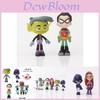 5-piece Teen Titans Pvc Figurine Set Robin And Nightwing Desktop Decoration