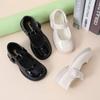 Girls' Leather Shoes Mary Janes 2024 Spring  Autumn New British Soft Sole Children's Shoes Children's Princess Shoes Flat Shoes
