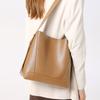 Genuine Leather Women's Shoulder Bag Soft Leather Lady Luxury Tote Bucket Bag