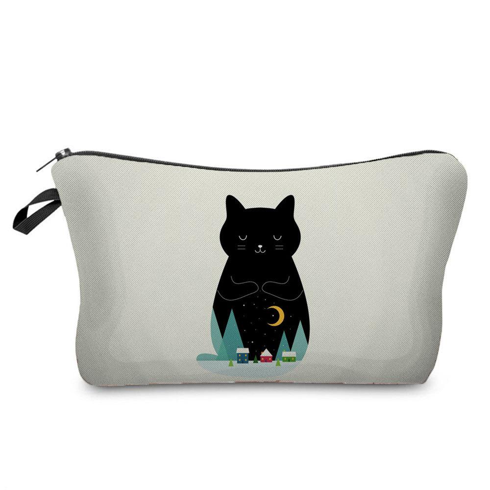 Damen Blumenmuster Kosmetiktasche Toilettenartikel Organizer Reise Aufbewahrungskoffer 6669