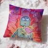 Funny Cartoon Robot Dreams Cushion Cover Premium Comfort Reversible Pillow Cove -Two In One Design for Any Room & Car Interior