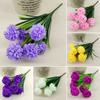 1 Branch Faux Flower No-watering Fresh-keeping 7 Heads Indoor Outdoor Elegant Fake Hydrangea Flower Party Decor