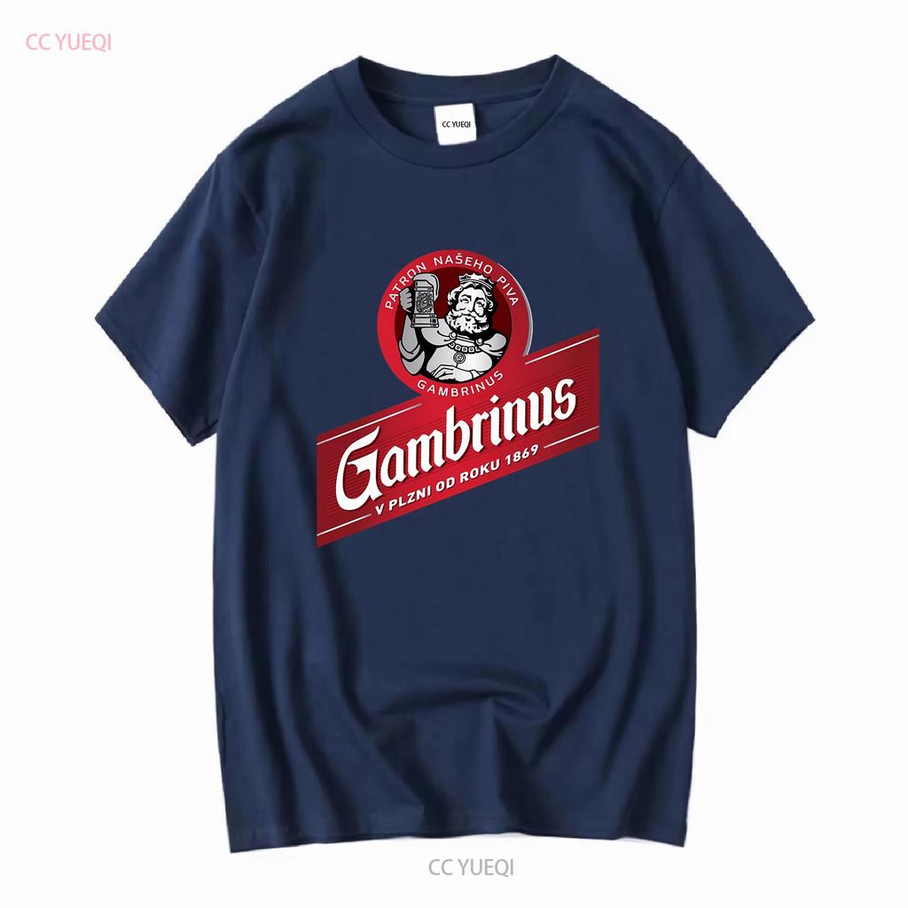 Gambrinus Wood Original Beer Logo Dibujos Active T Shirt Funny Size S To 5XL Vintage Washed Breathable Slightly Graphic