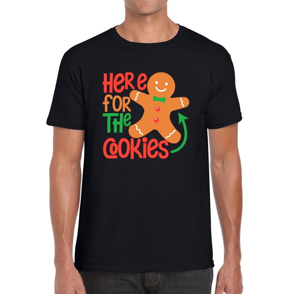 Christmas Gingerbread Mens T Shirt Womens Tops Tees