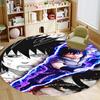 Naruto Round Area Rug Anime Cartoon Pattern Soft Non-Slip Floor Carpet For Bedroom Living Room Kids Room Playroom Home Decor Mat