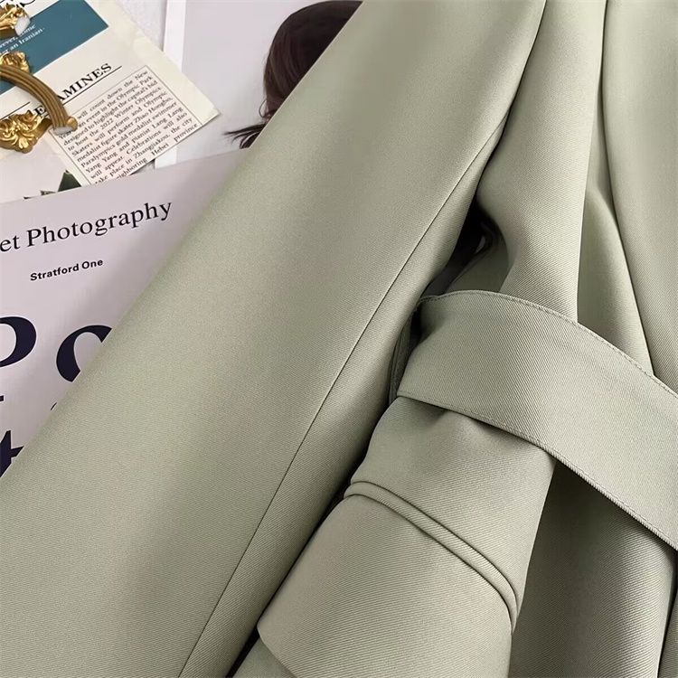 New Green Blazer Jacket Women Style Slim Fit Waist Coat