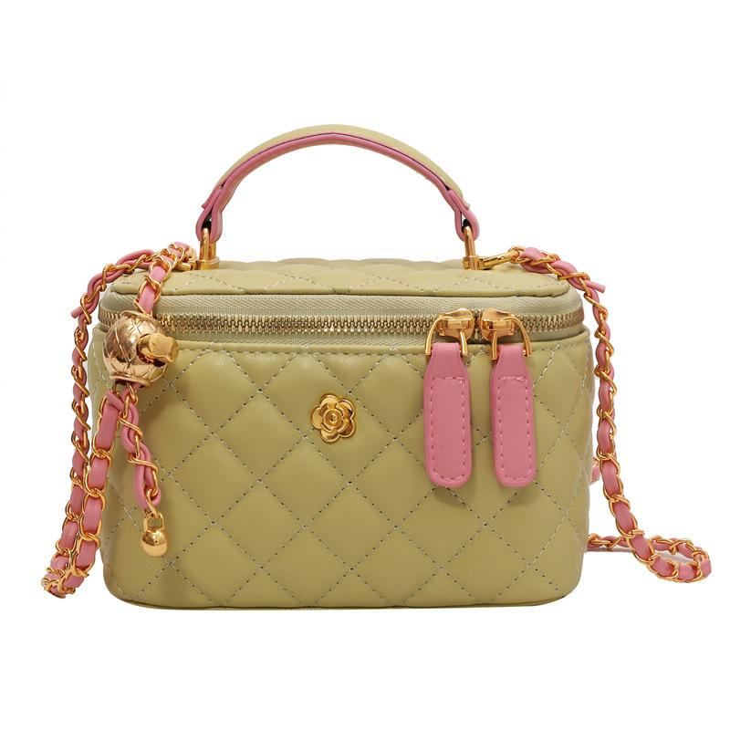 Premium Diamond Chain Box Bag Women'S Early Autumn Fashion Versatile Shoulder Messenger Bag Mini Handbag