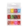 36 Boxes Nail Art Accessories with Assorted Fruit Slices for 3D Nail Decoration and Polymer Clay Manicure