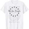 NOUS LE PEUPLE Préambule Constitution US 4 Juillet Femmes Blanches Enfants Hommes T-Shirt