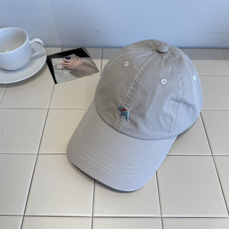 Cartoon cute puppy cap children spring and summer simple versatile soft top embroidery baseball cap cap
