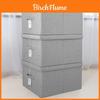 Modern Fabric Storage Box With Lid For Clothes And Organizing In Dorm Rooms